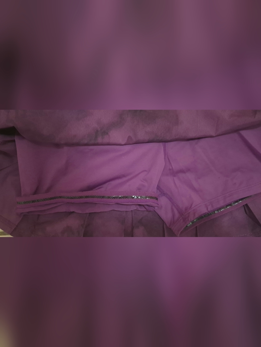 Lululemon Speed Skirt Skort Spray Dye Dewberry Size 4 - Picture 4 of 5